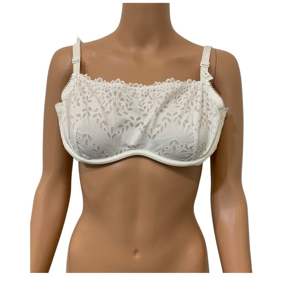PINK Victoria’s Secret large Wink unlined lace scoop bra BC 3416
